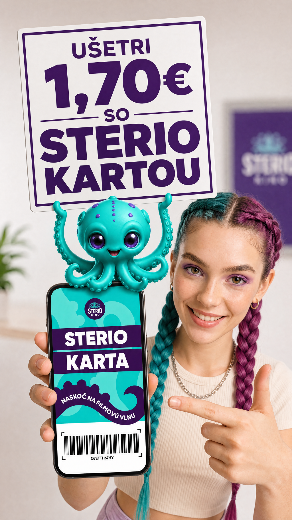 🐙 STERIO KARTA -1,70 € na filmy!