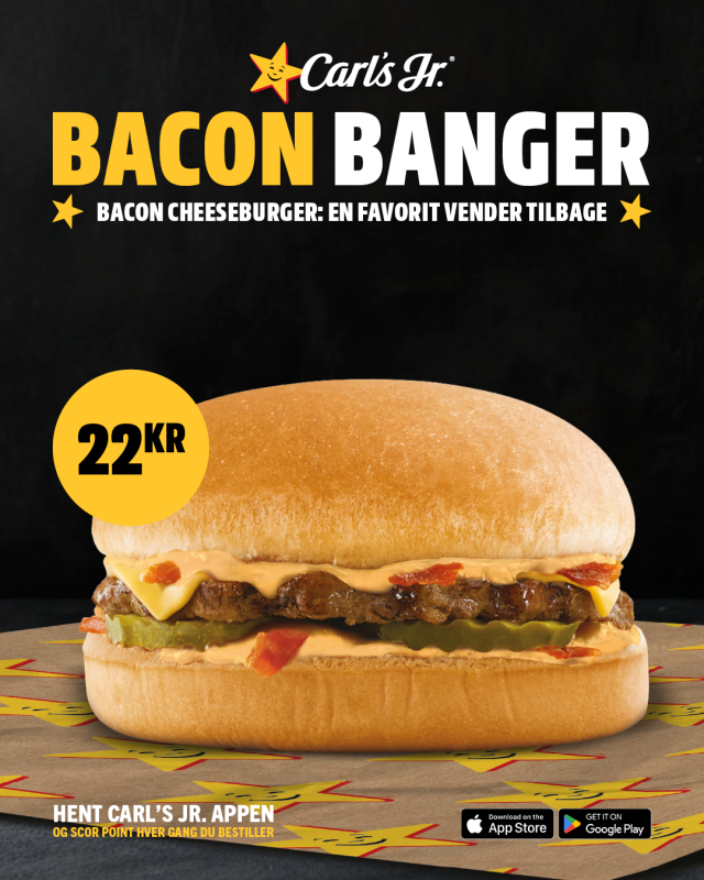 Carl's Jr. BACON BANGER cheeseburger