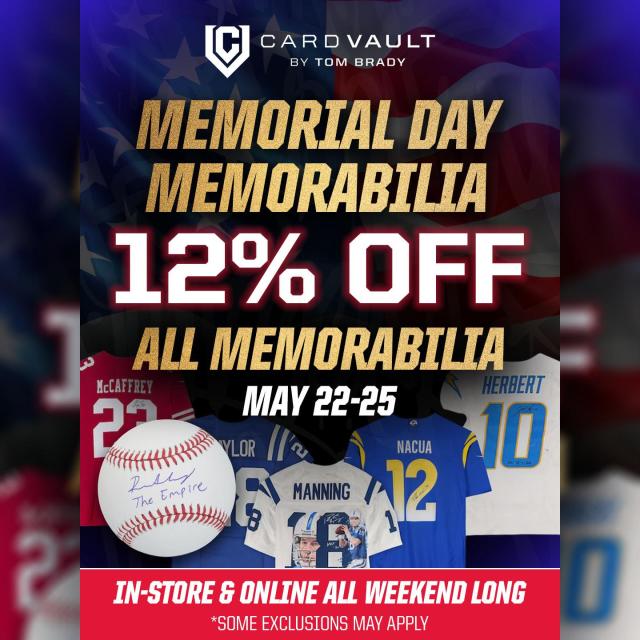 12% Off Memorial Day Memorabilia 