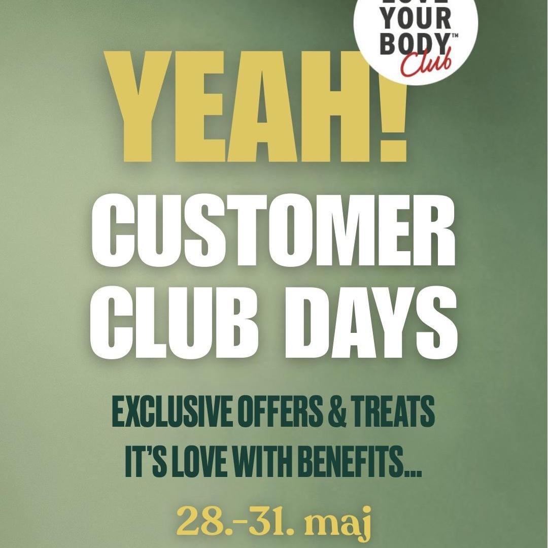 CLUB DAYS 💛 28.–31. maj
