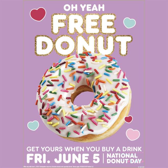 FREE Donut on National Donut Day