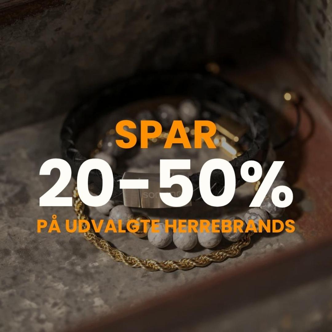 20-50% på udvalgte herrebrands!