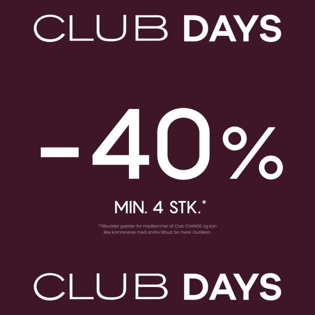 Club Days - Spar 40% 💖