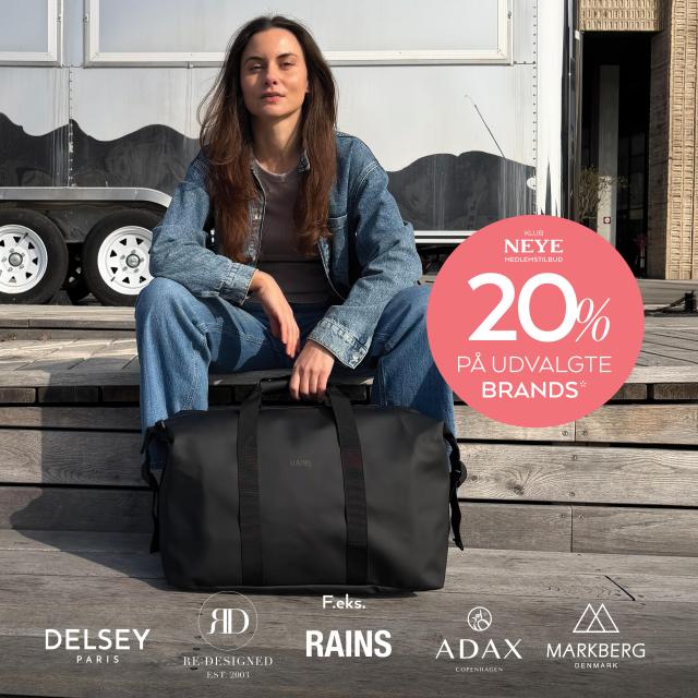 20% på alt* fra udvalgte brands ❤️