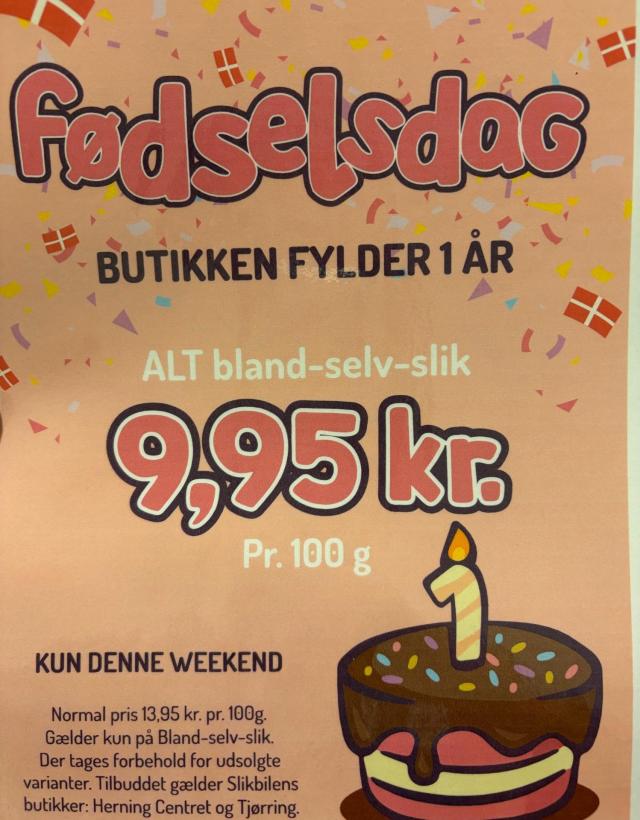 Fødselsdags tilbud!🥳