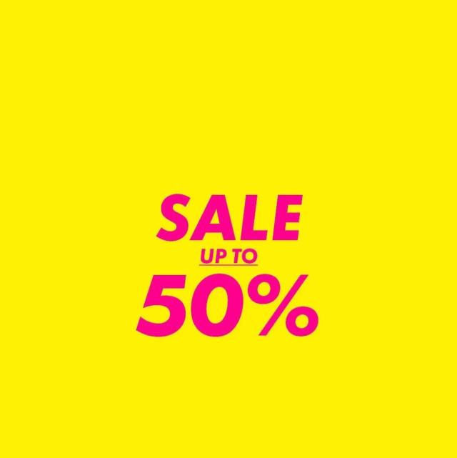 Op til 50% på alt udsalg