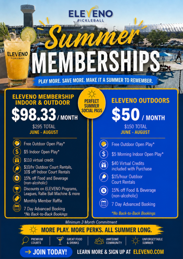 ELEVENO 2026 Summer Memberships