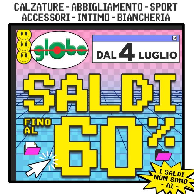 SALDI ESTIVI GLOBO 2026