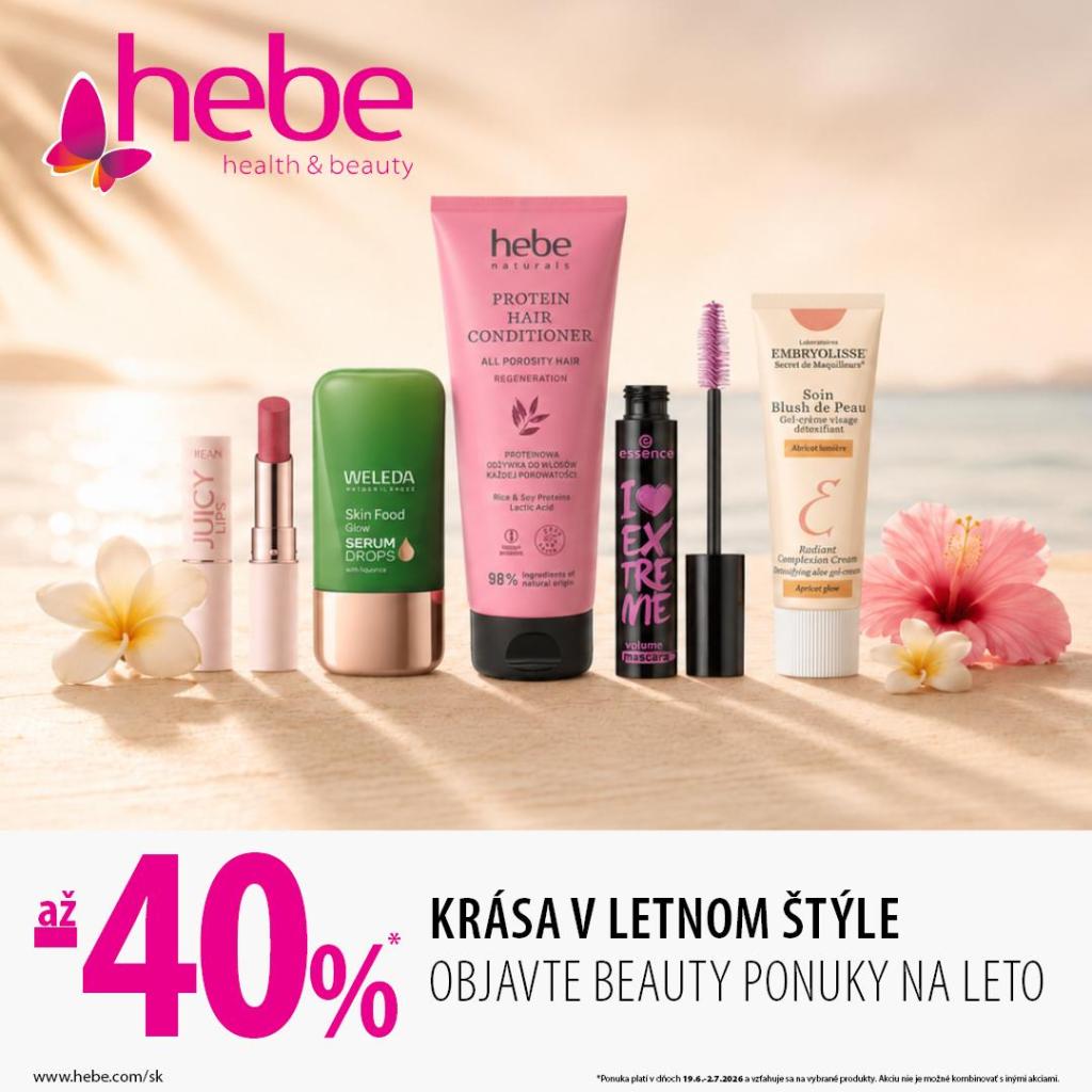 LETNÉ PONUKY V HEBE