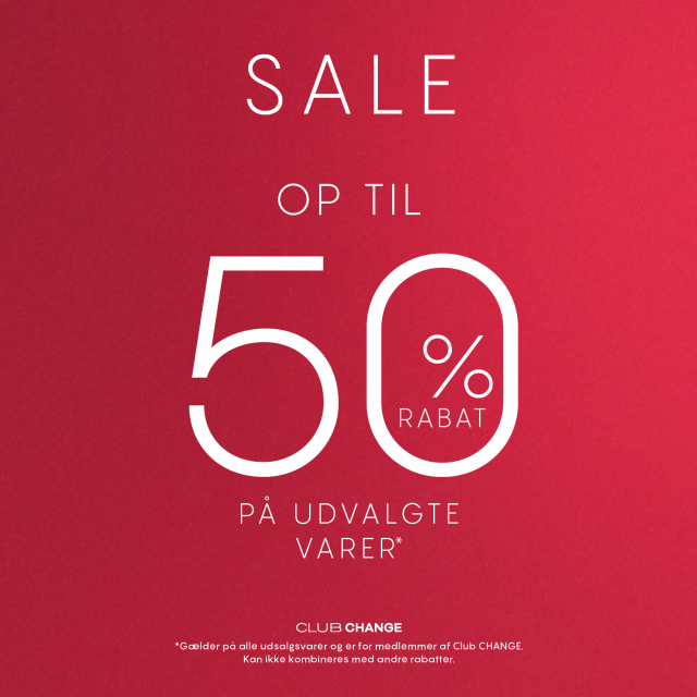 SALE - spar op til 50%* 