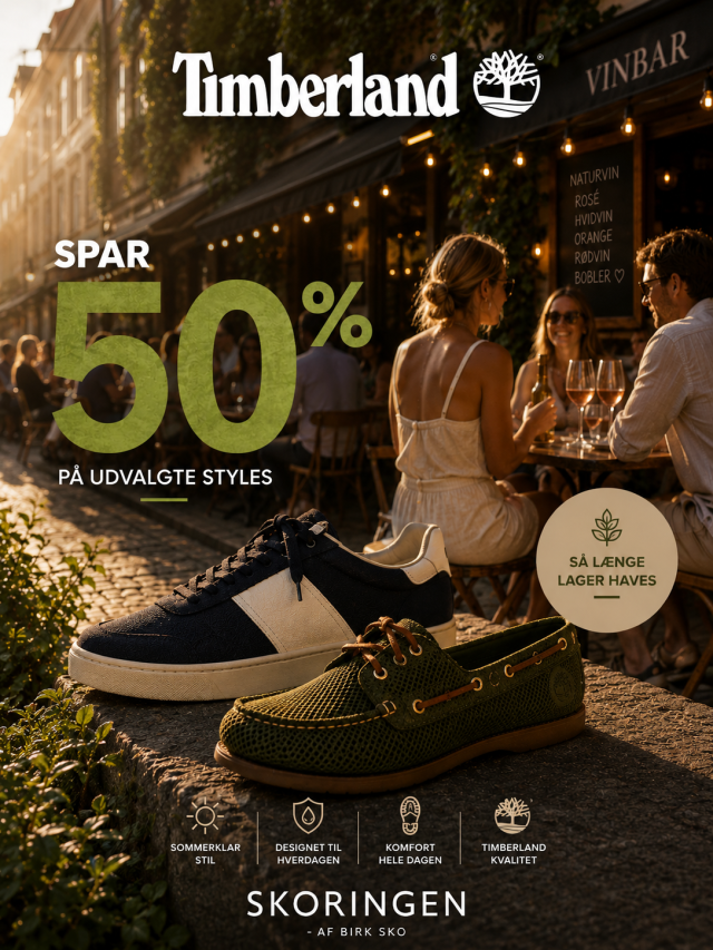 Spar 50% på udvalgte Timberland styles ☀️