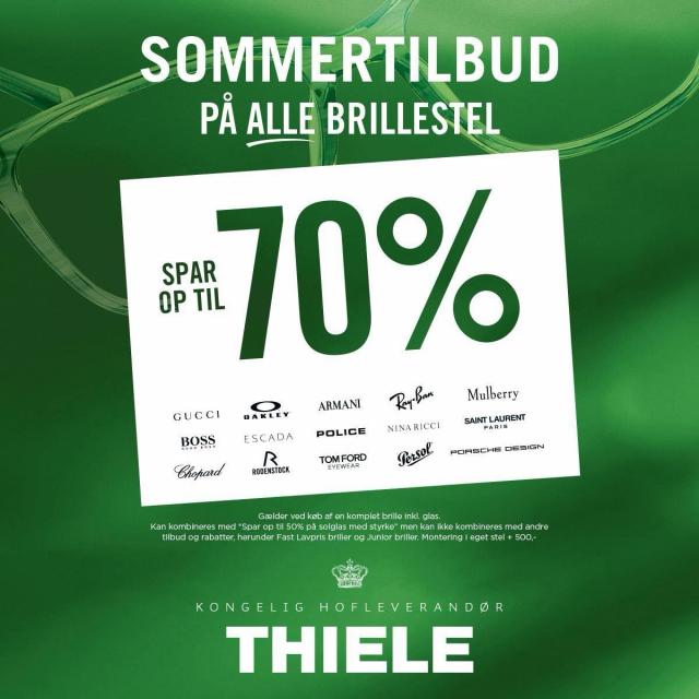 Spar op til 70% på brillestel