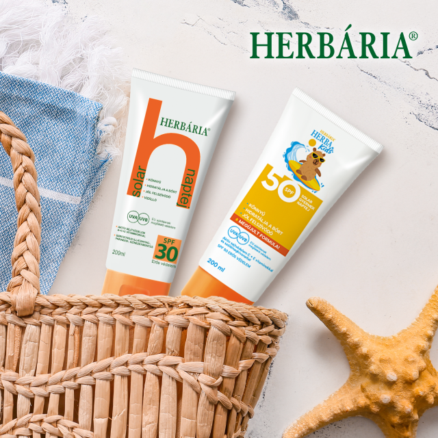 🌞 Herbária naptej SPF 50-es védelemmel az egész családnak!