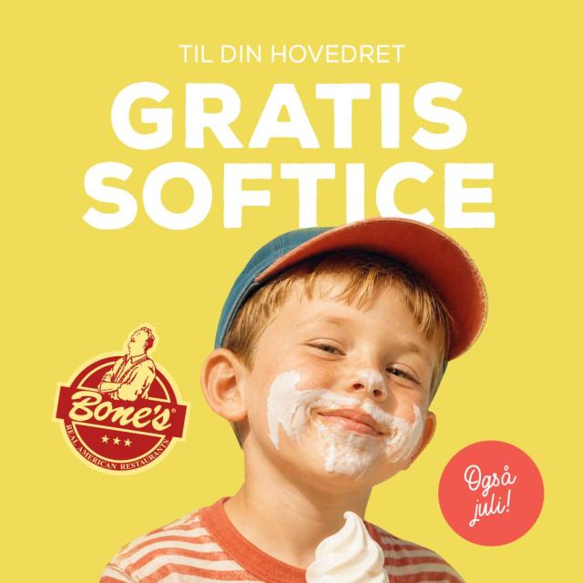 Gratis softice hele juli 🍨