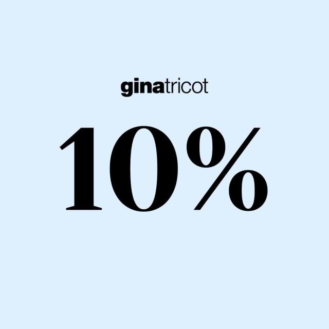 Spar 10% hos Gina Tricot