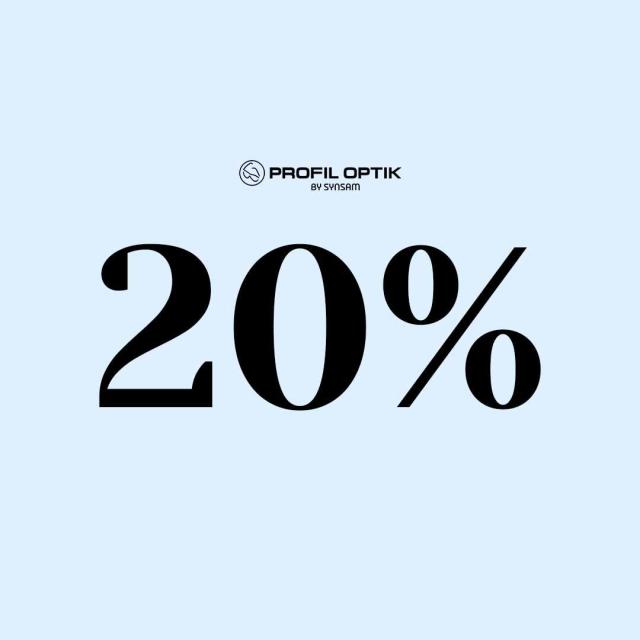 Spar 20% hos Profil Optik