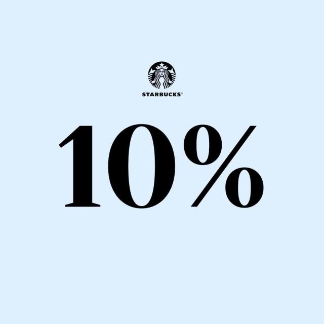 Spar 10% hos Starbucks
