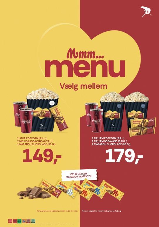🍿🍫 Mmmm… Marabou-menu hos Nordisk Film Biografer