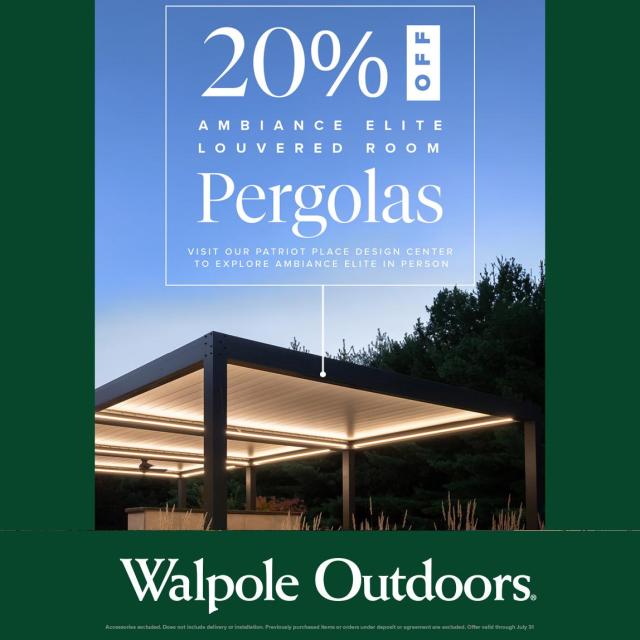 20% Off Pergolas