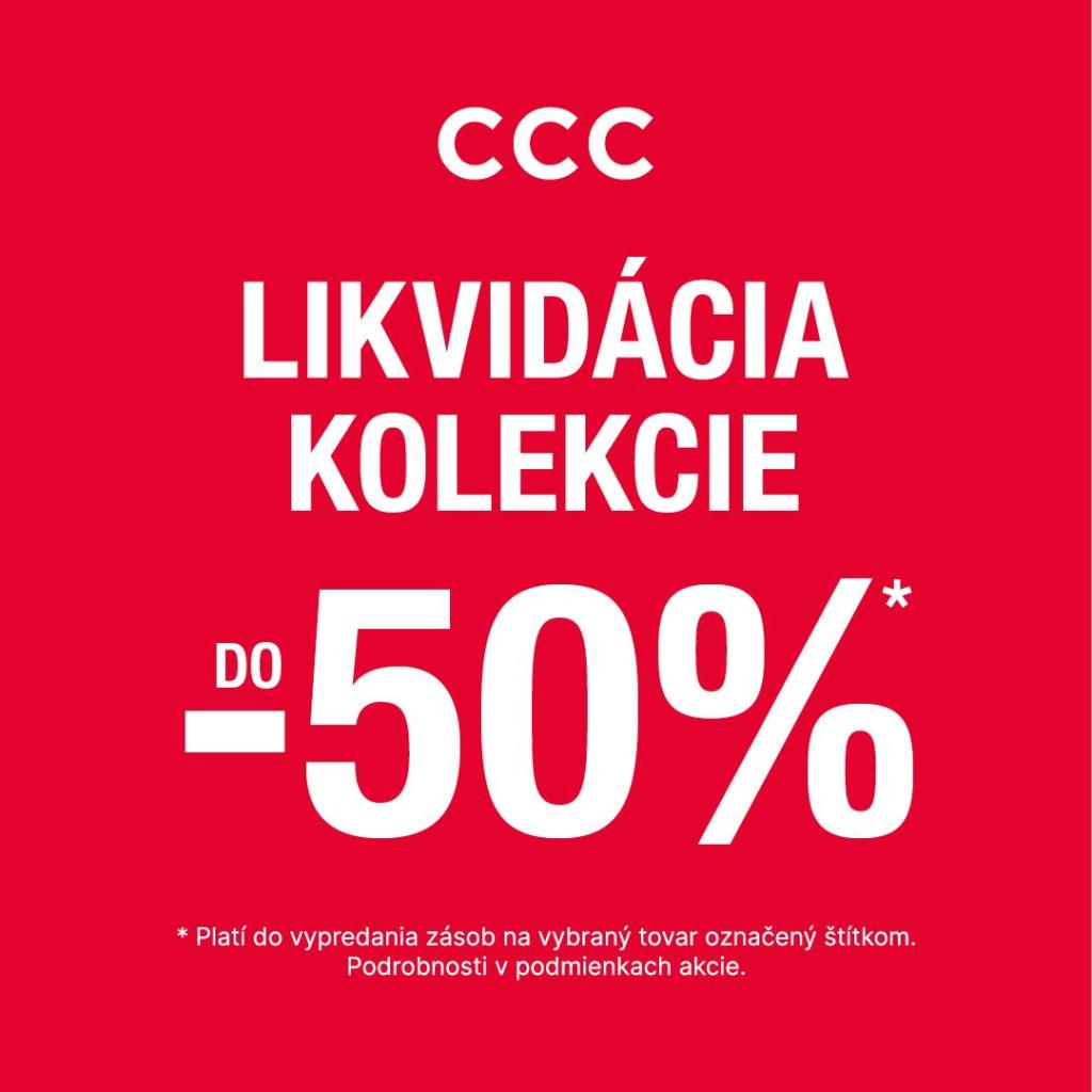 Likvidácia kolekcie do -50 % v CCC!