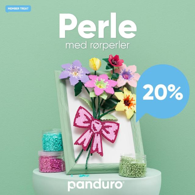 20% på perler og perleplader