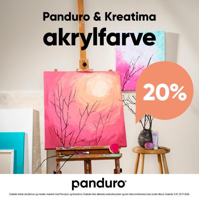 Panduro & Kreatima Akrylfarve 20%