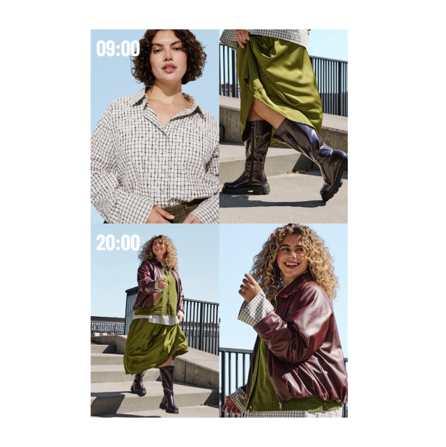 Fra dag til aften – én nederdel, utallige looks ✨