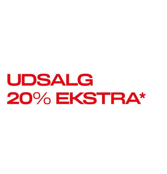 20% ekstra på udsalgsvarer*