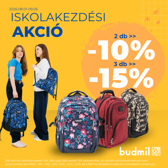 ISKOLAKEZDÉSI AKCIÓ a budmilnál! 
