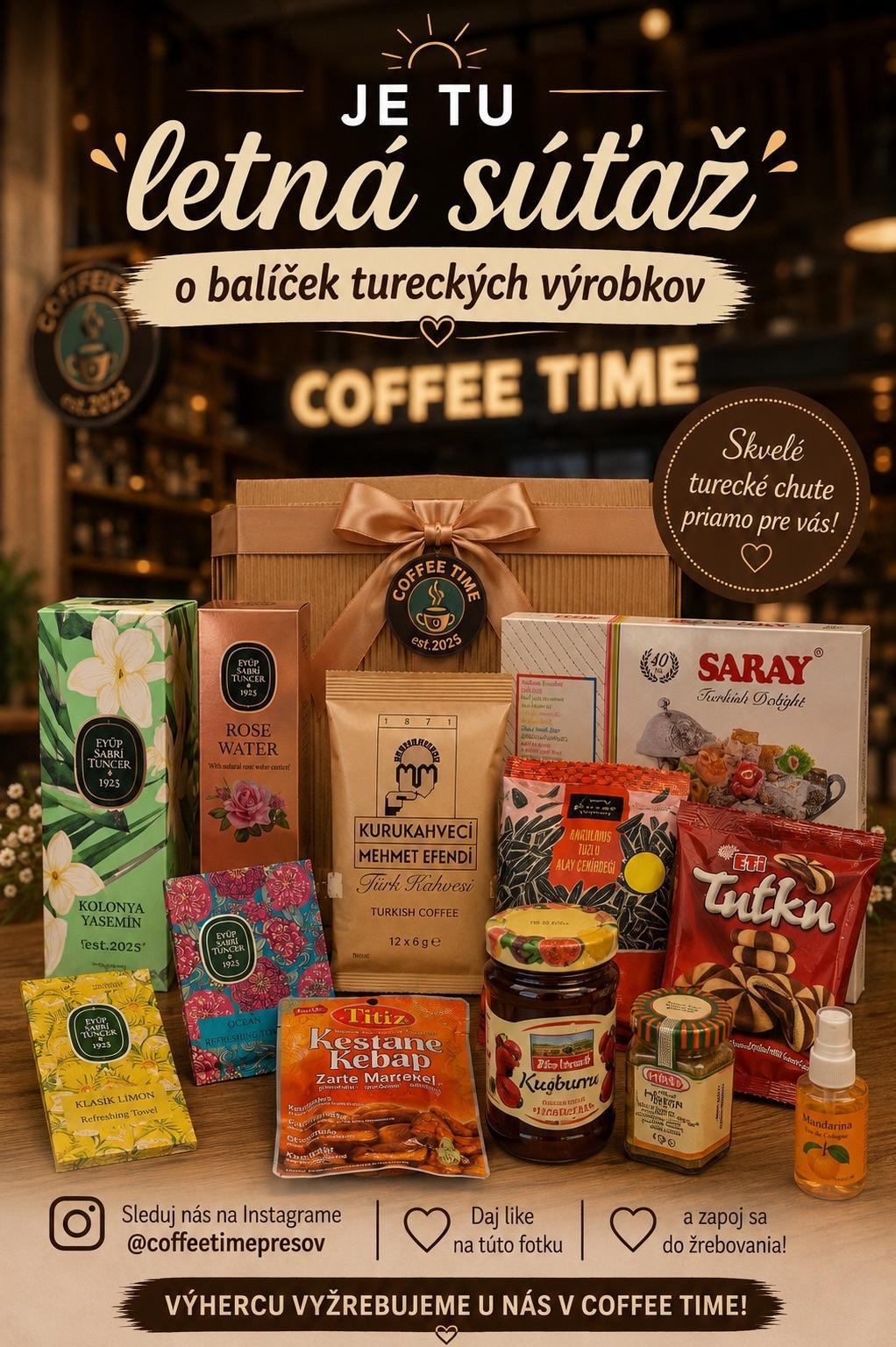 Letná súťaž u nás v Coffee Time 
