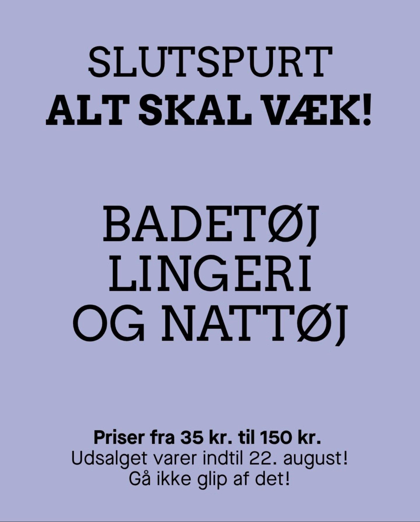 Slutspurten i vores oph&oslash;rsudsalg