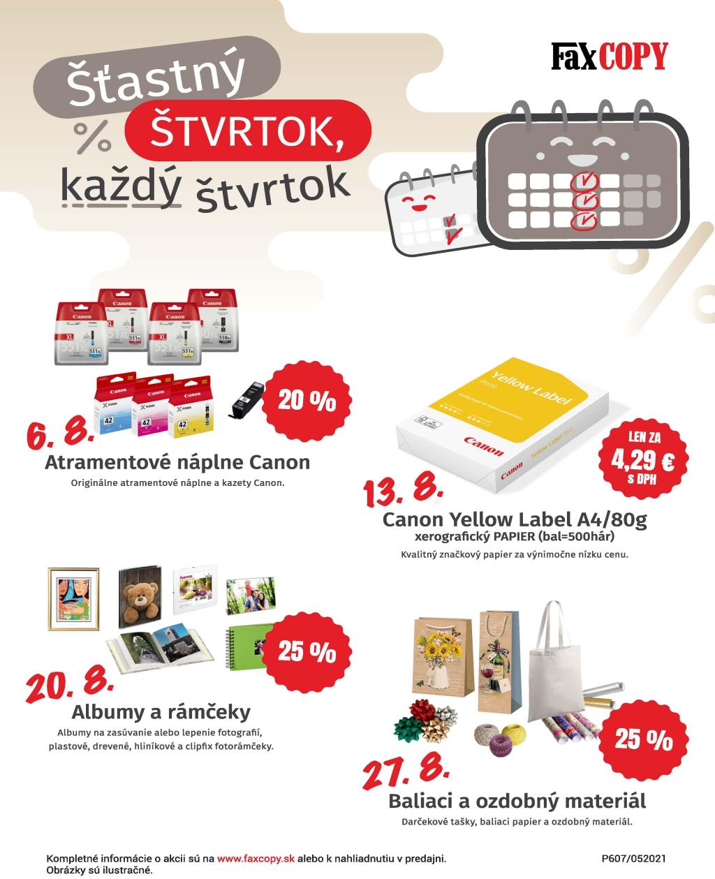 Šťastný štvrtok, každý štvrtok - August 2026
