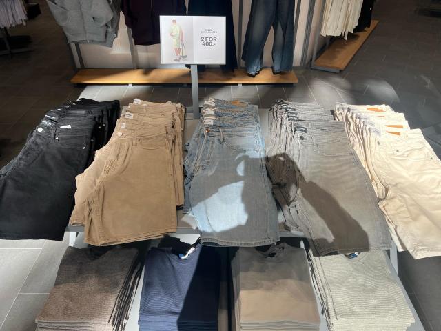 Brede denim shorts 
