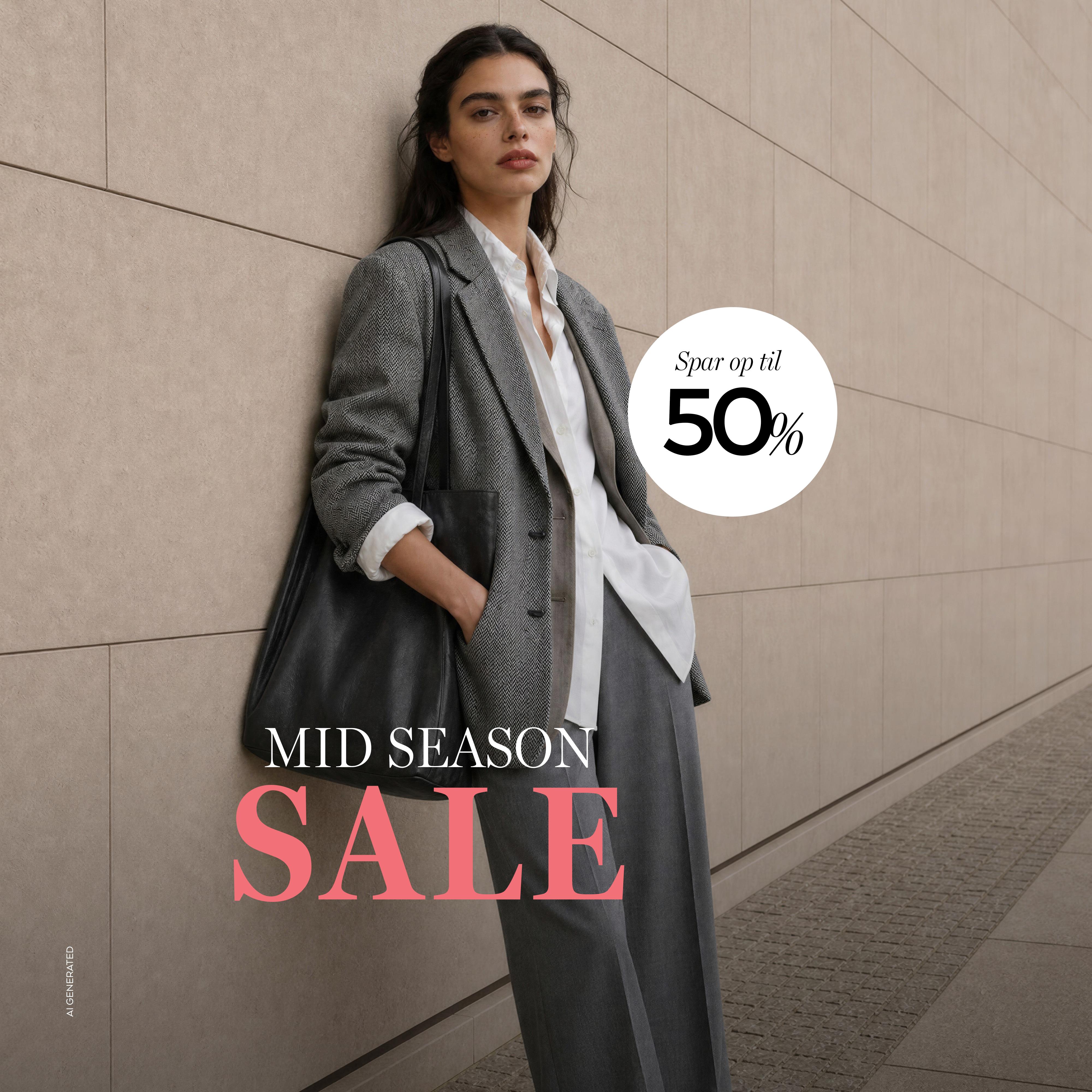 MID SEASON SALE ER I GANG