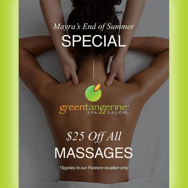 End of Summer Massage Special