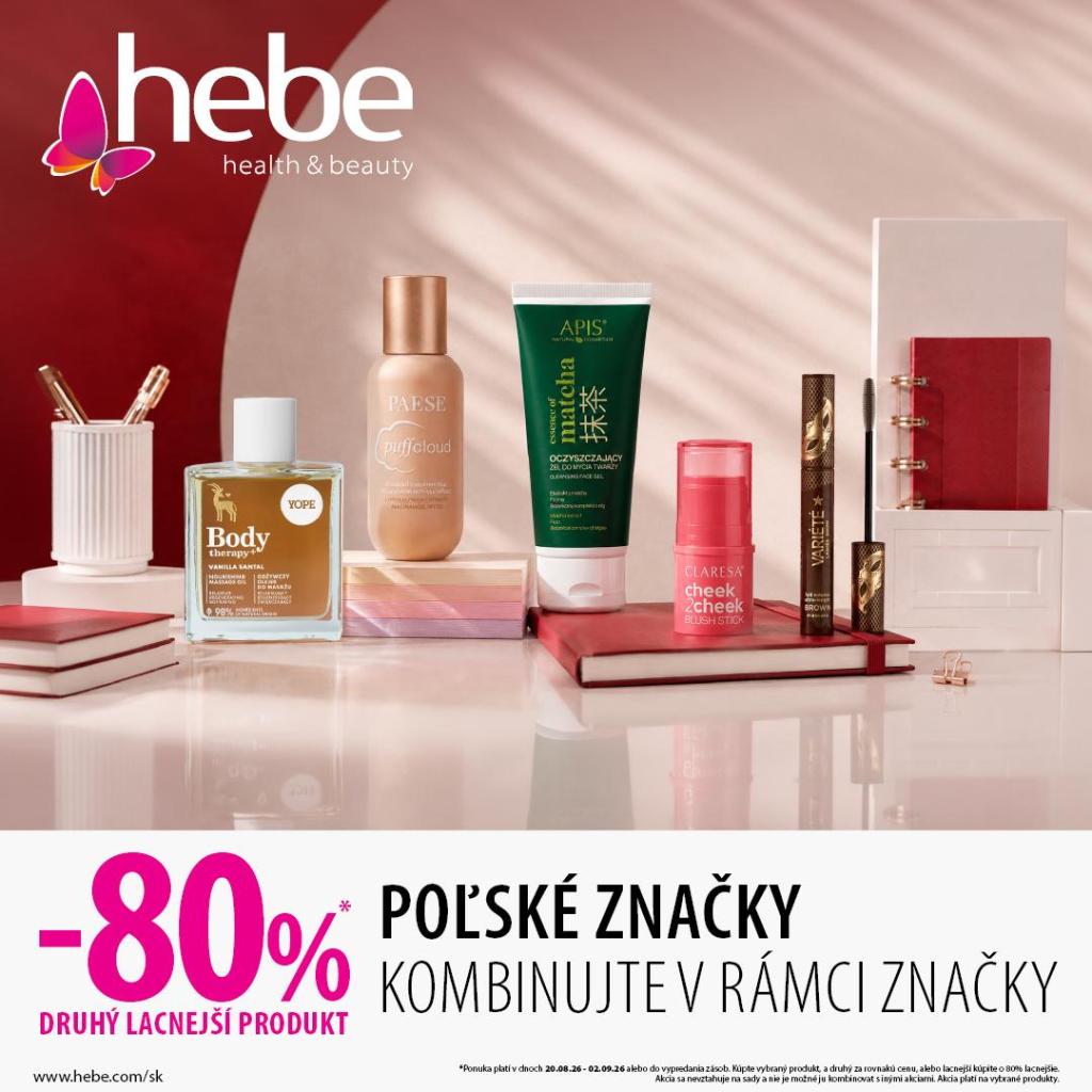 POĽSKÉ ZNAČKY AŽ S 80 % ZĽAVOU NA DRUHÝ VÝROBOK