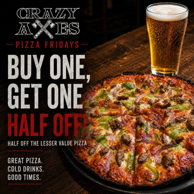 BOGO Pizza Fridays