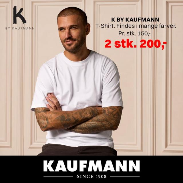 T-shirts fra K BY KAUFMANN | 2 stk. 200,- 