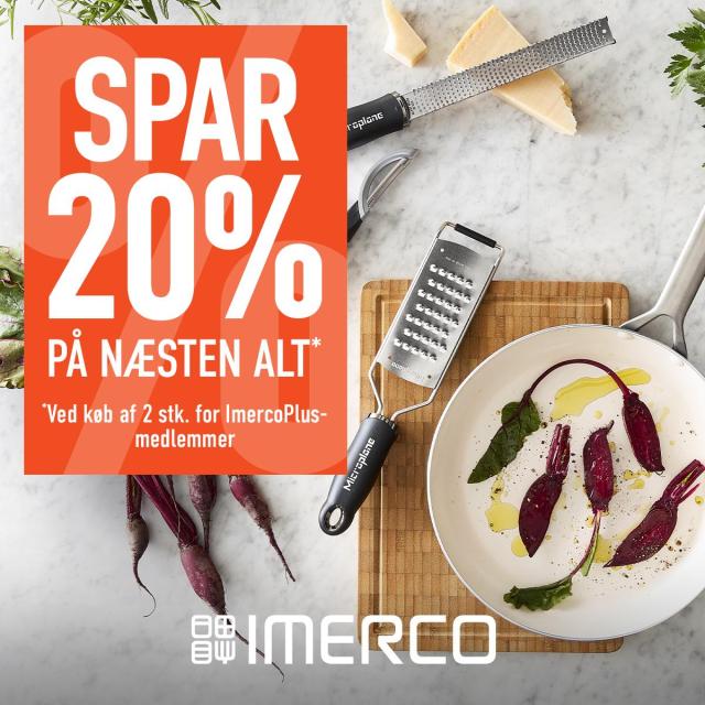 Spar 20% på næsten alt* ved køb af 2 stk. 