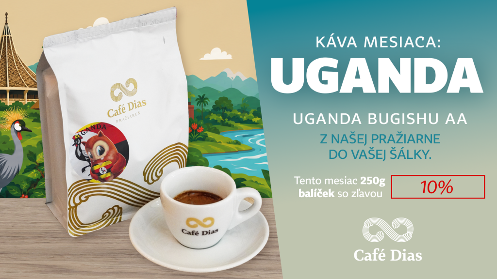 Káva mesiaca Uganda s 10 % zľavou v Café Dias