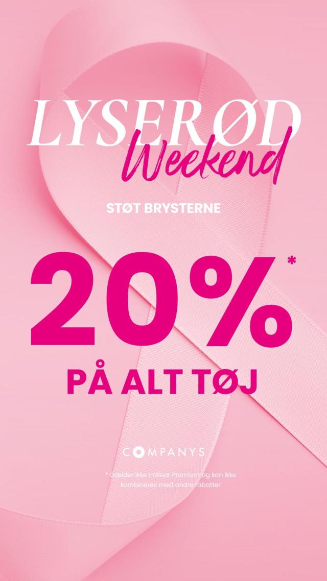 Lyserød weekend | Spar 20% 💕🎀