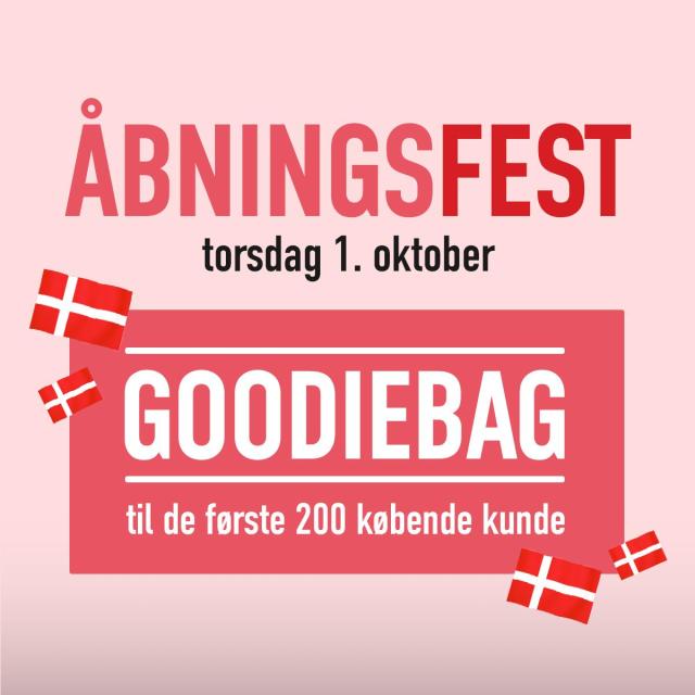 Åbningsfest torsdag fra kl. 8 