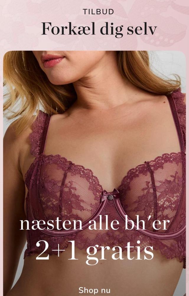 3 for 2 på næsten alle bh’er 