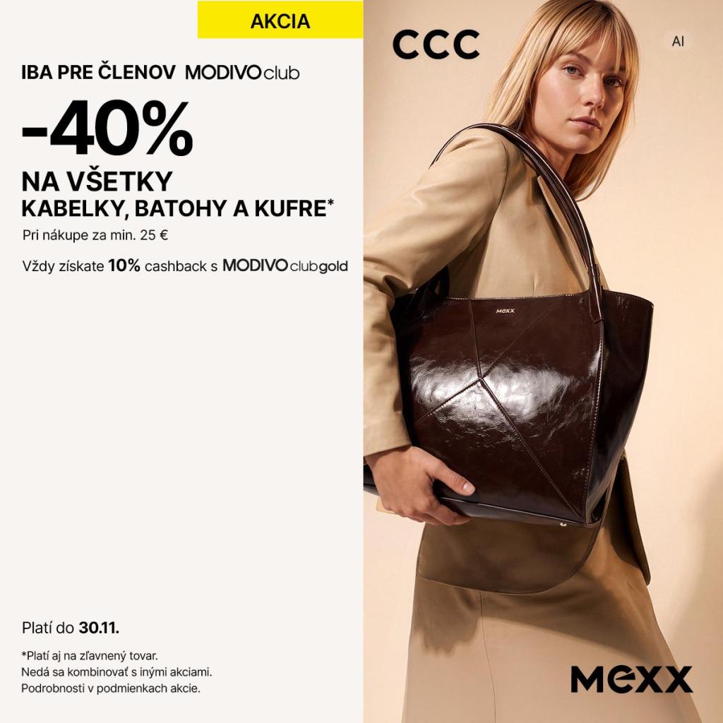 -40 % na všetky kabelky v CCC! 