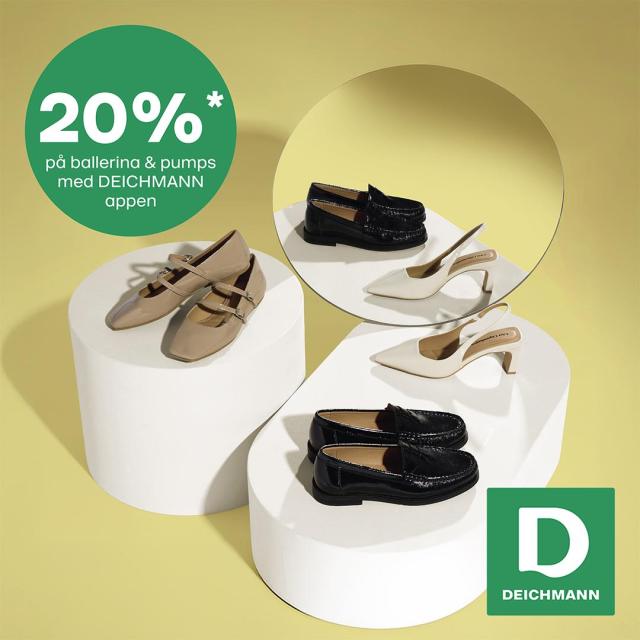 💚APP-DEAL - Spar 20% på ballerinaer, pumps og loafers 💚