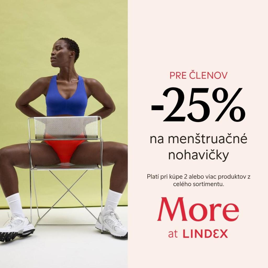 25% zľava na menštruačné nohavičky