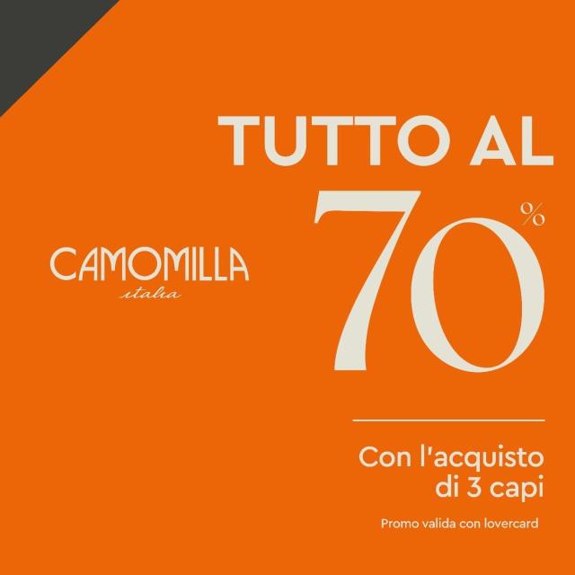 SALDI ESTIVI CAMOMILLA ITALIA