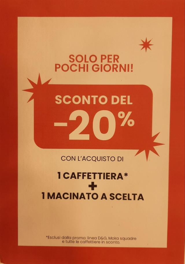 SOLO PER POCHI GIORNI 