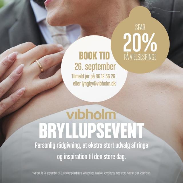 💖💍Bryllupsevent hos Vibholm 26. september💖💍