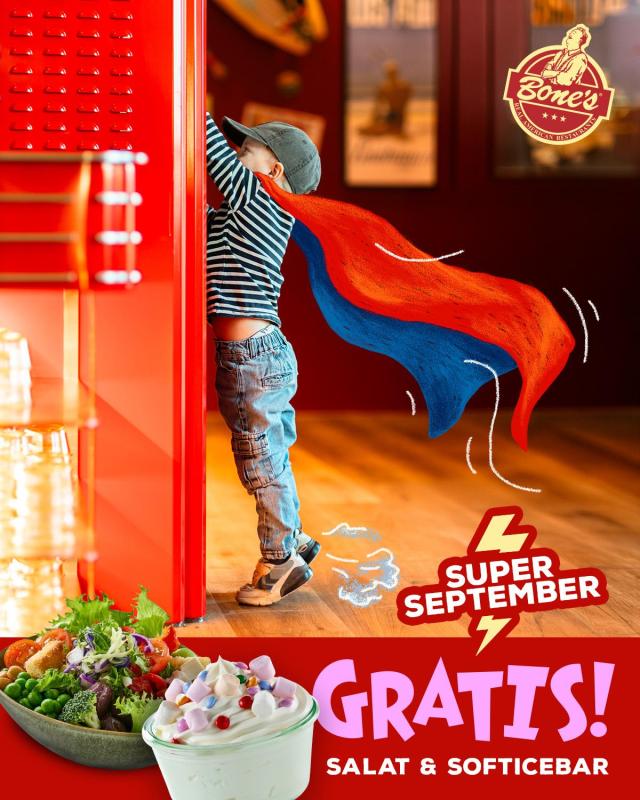 Gratis salat- & softicebar 🥗
